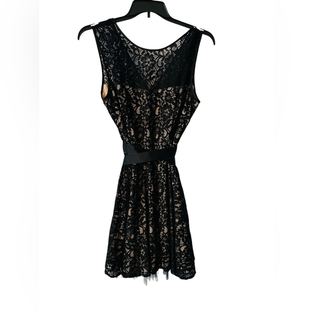 Betsy & Adam Black Lace Dress – Size 18 (Made in USA)